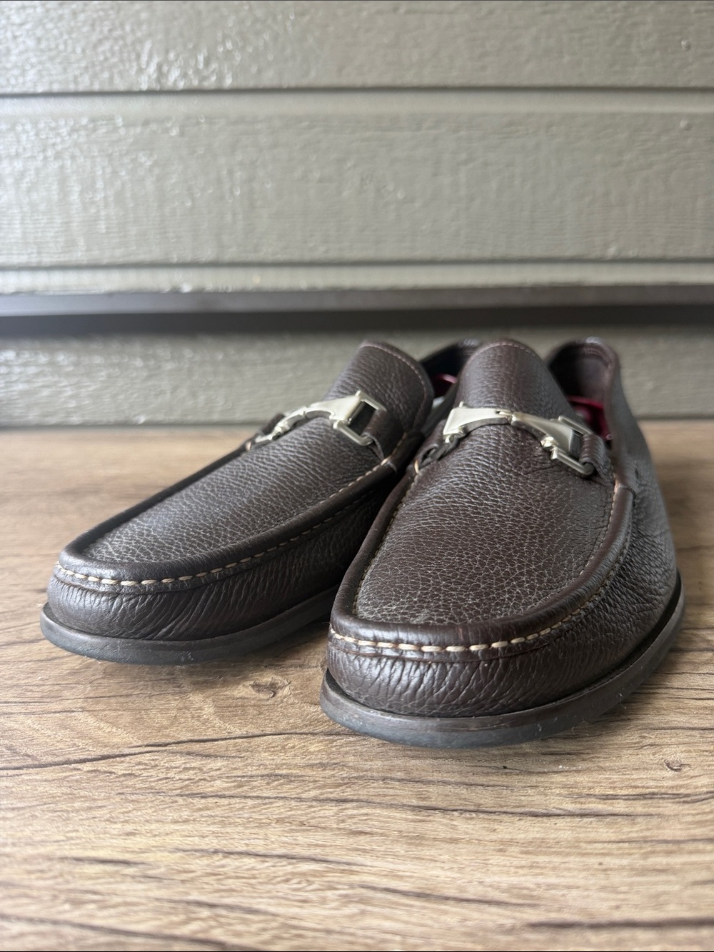 Allen Edmonds Firenze Men’s Dark Brown Leather Bit Loafers size 12
